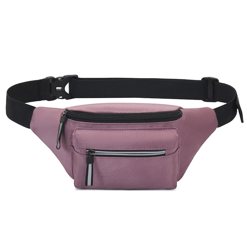 Men's Classic Style Stripe Nylon Waterproof Waist Bags