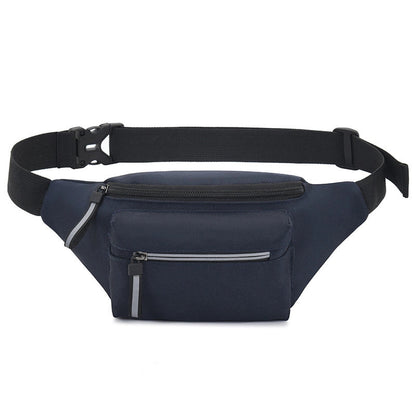 Men's Classic Style Stripe Nylon Waterproof Waist Bags