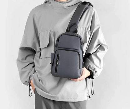 Men's Streetwear Solid Color Polyester Waterproof Waist Bags