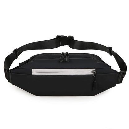 Men's Streetwear Solid Color Oxford Cloth Anti-theft Waist Bags