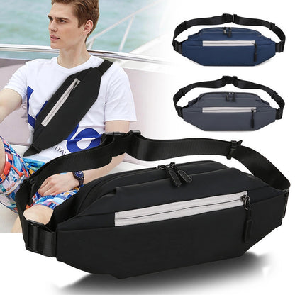 Men's Streetwear Solid Color Oxford Cloth Anti-theft Waist Bags