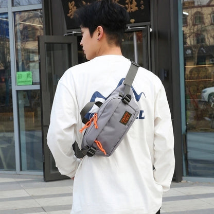 Unisex Solid Color Oxford Cloth Sewing Thread Zipper Fanny Pack