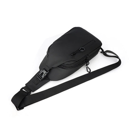 Unisex Solid Color Oxford Cloth Sewing Thread Zipper Fanny Pack