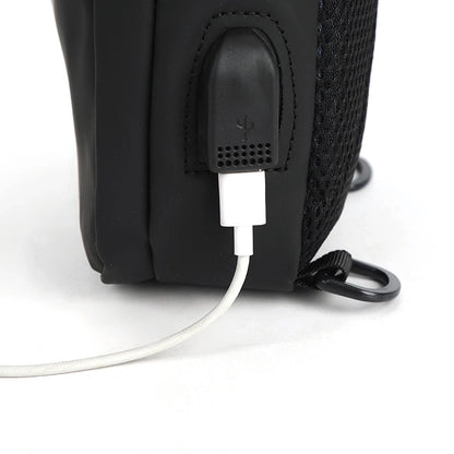 Unisex Solid Color Oxford Cloth Sewing Thread Zipper Fanny Pack