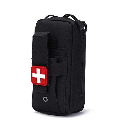 Unisex Solid Color Nylon Zipper Fanny Pack