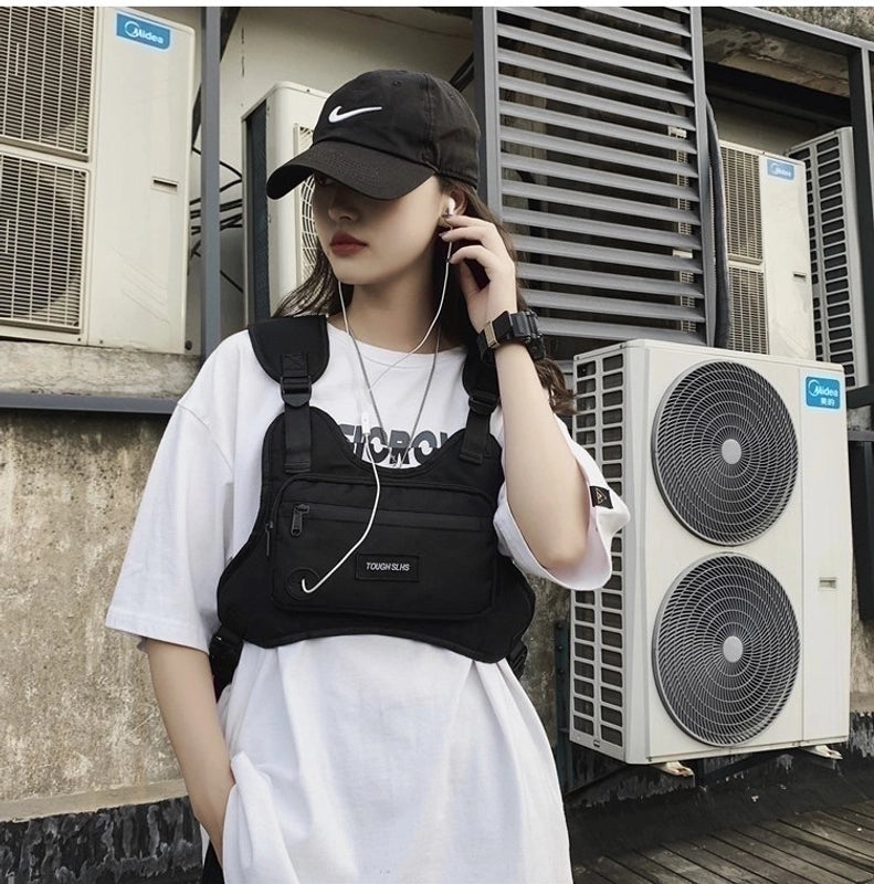 Women's Streetwear Solid Color Oxford Cloth Waist Bags
