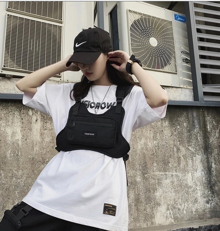 Women's Streetwear Solid Color Oxford Cloth Waist Bags