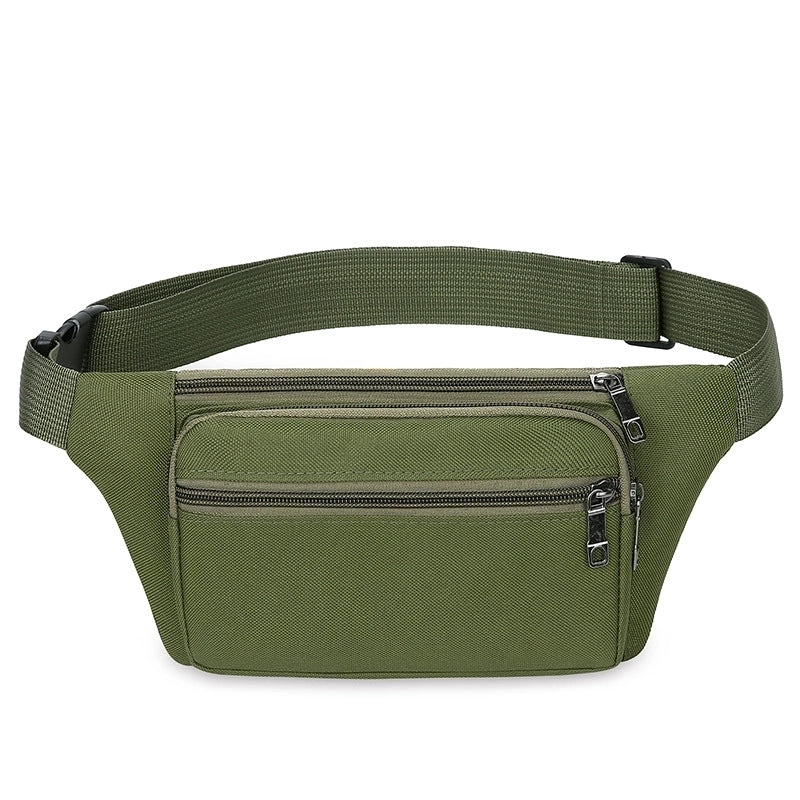 Men's Classic Style Solid Color Oxford Cloth Waist Bags