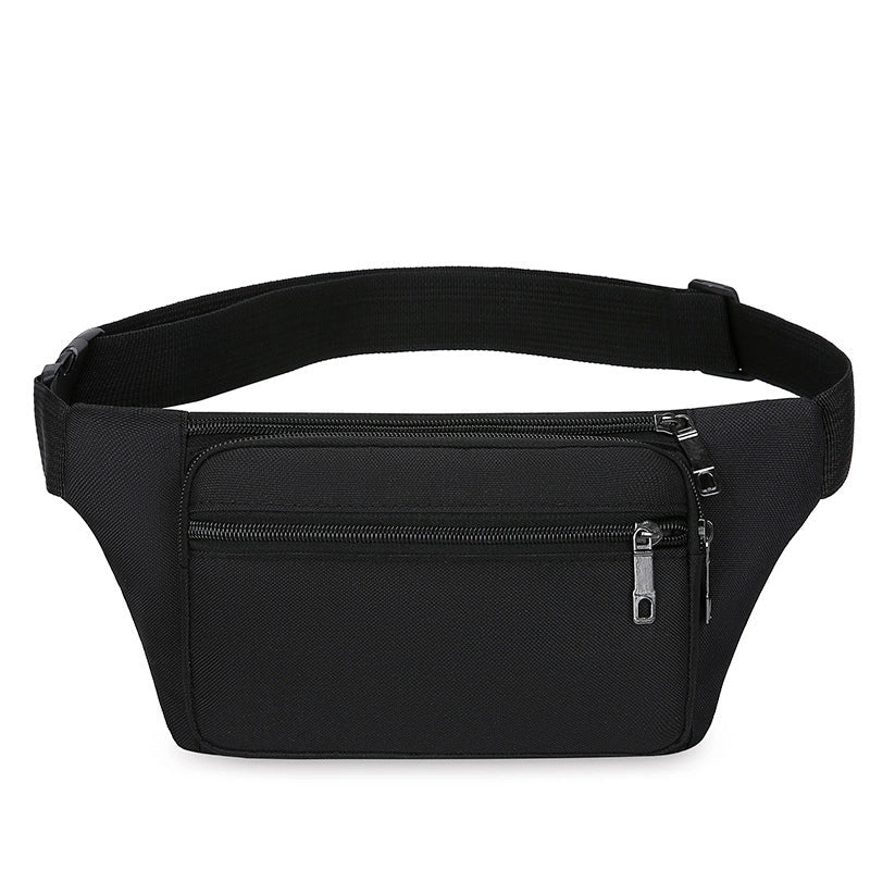 Men's Classic Style Solid Color Oxford Cloth Waist Bags