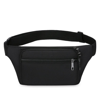 Men's Classic Style Solid Color Oxford Cloth Waist Bags