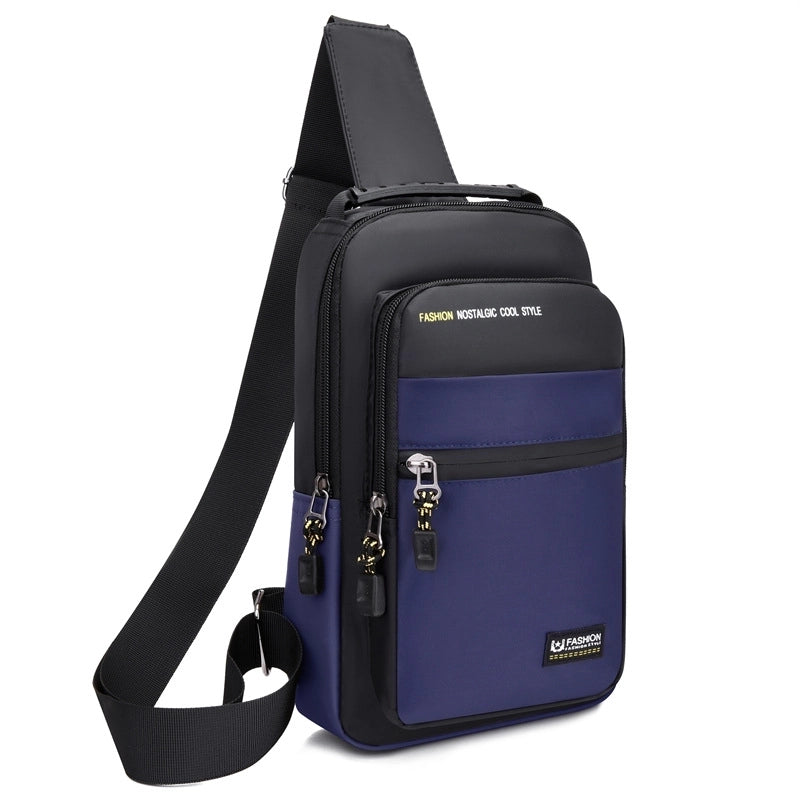 Men's Basic Solid Color Oxford Cloth Waist Bags