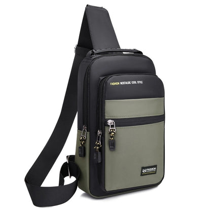Men's Basic Solid Color Oxford Cloth Waist Bags
