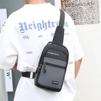 Men's Basic Solid Color Oxford Cloth Waist Bags