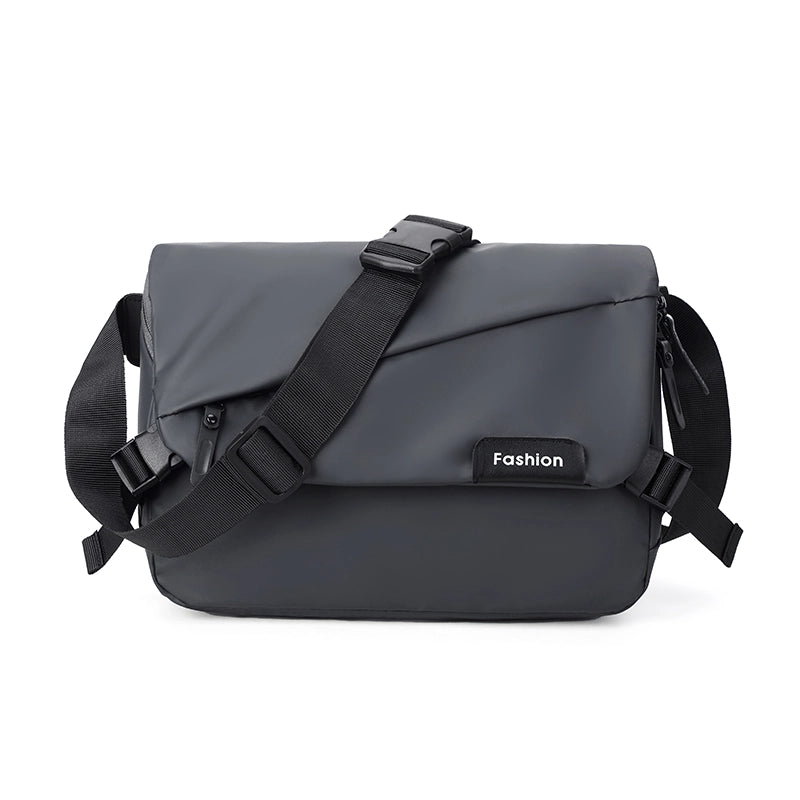 Men's Solid Color Oxford Cloth Sewing Thread Zipper Fanny Pack Hiking Backpack