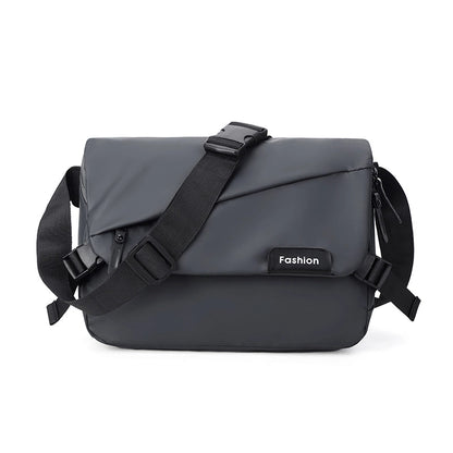 Men's Solid Color Oxford Cloth Sewing Thread Zipper Fanny Pack Hiking Backpack