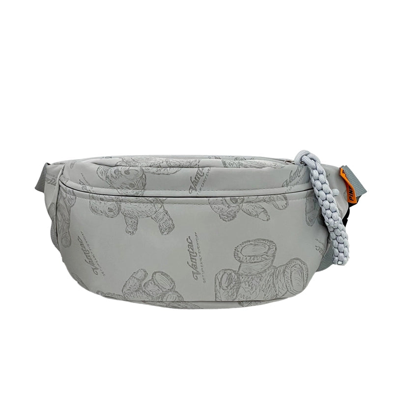 Unisex Little Bear Nylon Zipper Fanny Pack
