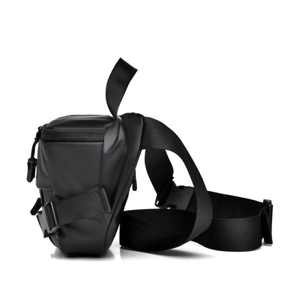 Men's Solid Color Oxford Cloth Zipper Fanny Pack