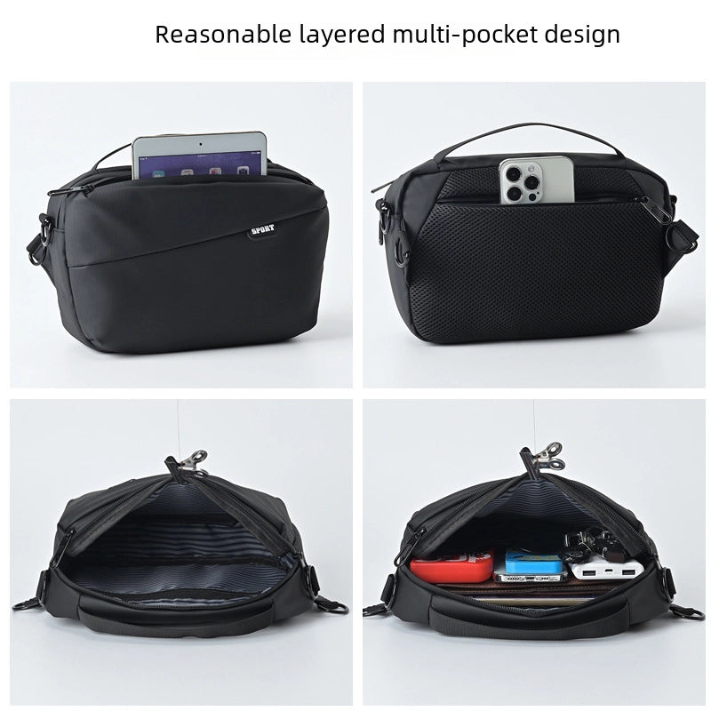 New Waist Bag Shoulder Men's Bag Sports Large Capacity Multifunctional Crossbody Bag Men's Wallets