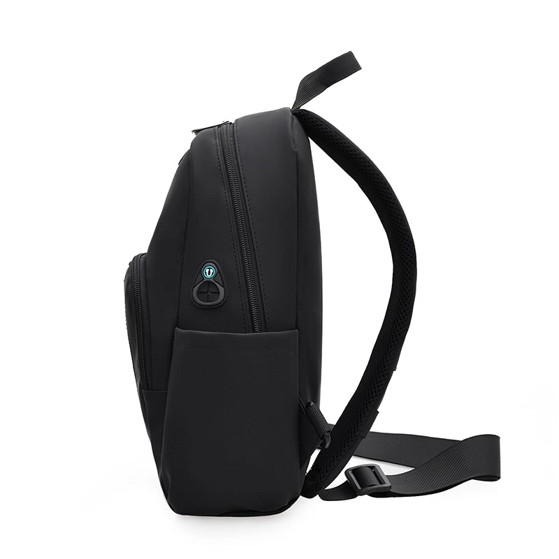Unisex Solid Color Nylon Zipper Fanny Pack