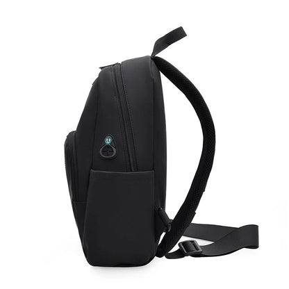 Unisex Solid Color Nylon Zipper Fanny Pack