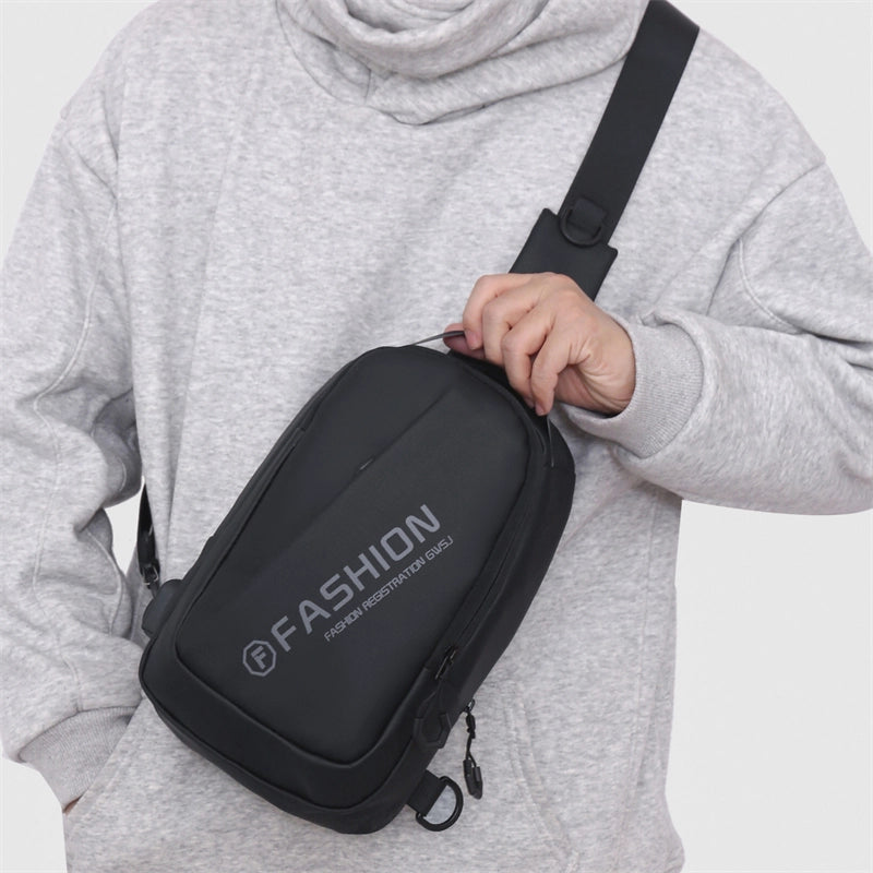 Women's Men's Solid Color Nylon Zipper Fanny Pack