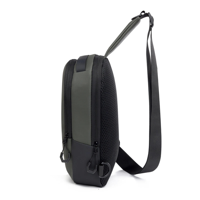 Women's Men's Solid Color Nylon Zipper Fanny Pack
