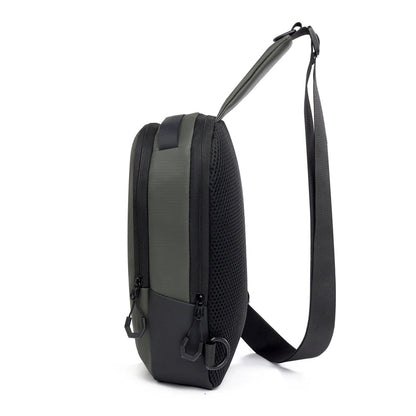 Women's Men's Solid Color Nylon Zipper Fanny Pack