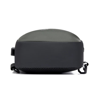 Women's Men's Solid Color Nylon Zipper Fanny Pack