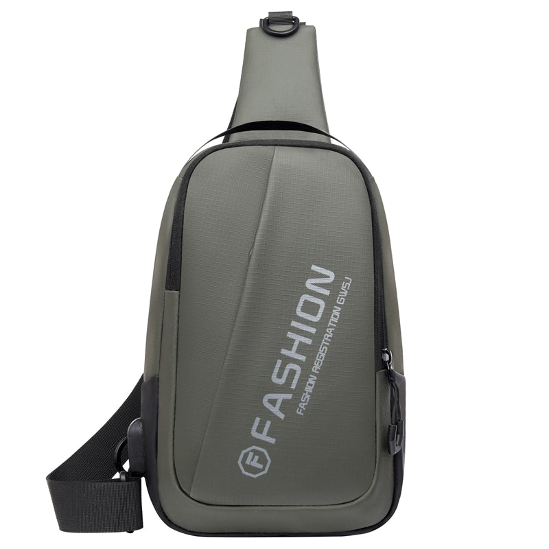 Women's Men's Solid Color Nylon Zipper Fanny Pack