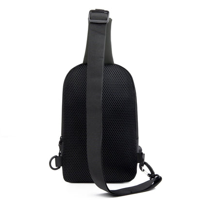 Women's Men's Solid Color Nylon Zipper Fanny Pack