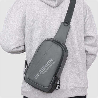 Women's Men's Solid Color Nylon Zipper Fanny Pack