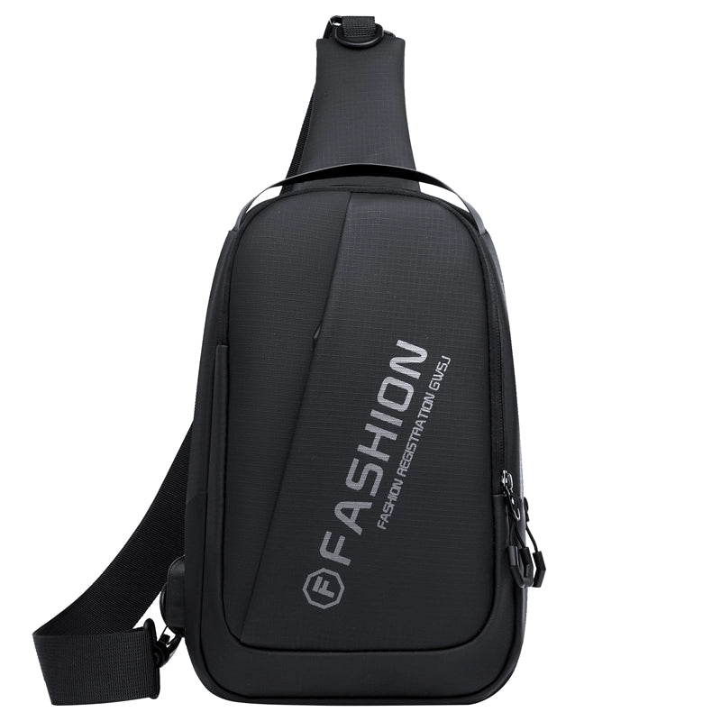 Women's Men's Solid Color Nylon Zipper Fanny Pack
