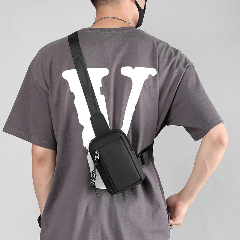 Men's Streetwear Solid Color Nylon Men's Waist Bags