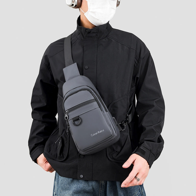 Unisex Sports Solid Color Nylon Men's Waist Bags